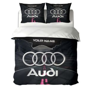 Housse de Couette Audi – Parure de Lit Voiture de Luxe à Motif