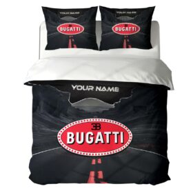 Housse de Couette Bugatti – Parure de Lit Voiture de Luxe à Motif