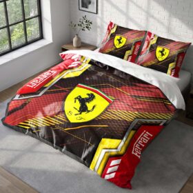 Housse de Couette Ferrari – Parure de Lit Voiture de Sport