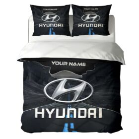 Housse de Couette Hyundai – Parure de Lit Voiture de Luxe à Motif