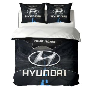 Housse de Couette Hyundai – Parure de Lit Voiture de Luxe à Motif