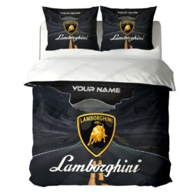 Housse de Couette Lamborghini – Parure de Lit Voiture de Luxe à Motif