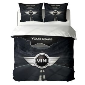 Housse de Couette Mini Cooper – Parure de Lit Voiture de Luxe à Motif