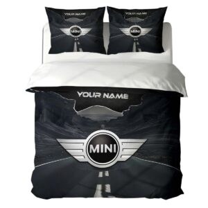 Housse de Couette Mini Cooper – Parure de Lit Voiture de Luxe à Motif