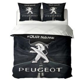 Housse de Couette Peugeot – Parure de Lit Voiture de Luxe à Motif