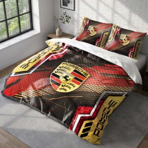 Housse de Couette Porsche - Parure de Lit Voiture de Sport