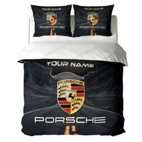 Housse de Couette Porsche – Parure de Lit Voiture de Luxe à Motif