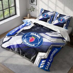 Housse de Couette Saab Automobile – Parure de Lit Voiture de Collection