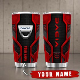 Gobelet Isotherme Dacia 20oz | Mug de Voyage Armure Carbone 3D