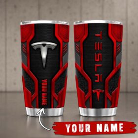 Gobelet Isotherme Tesla 20oz | Mug de Voyage Armure Carbone 3D