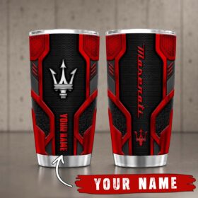 Gobelet Isotherme Maserati 20oz | Mug de Voyage Armure Carbone 3D