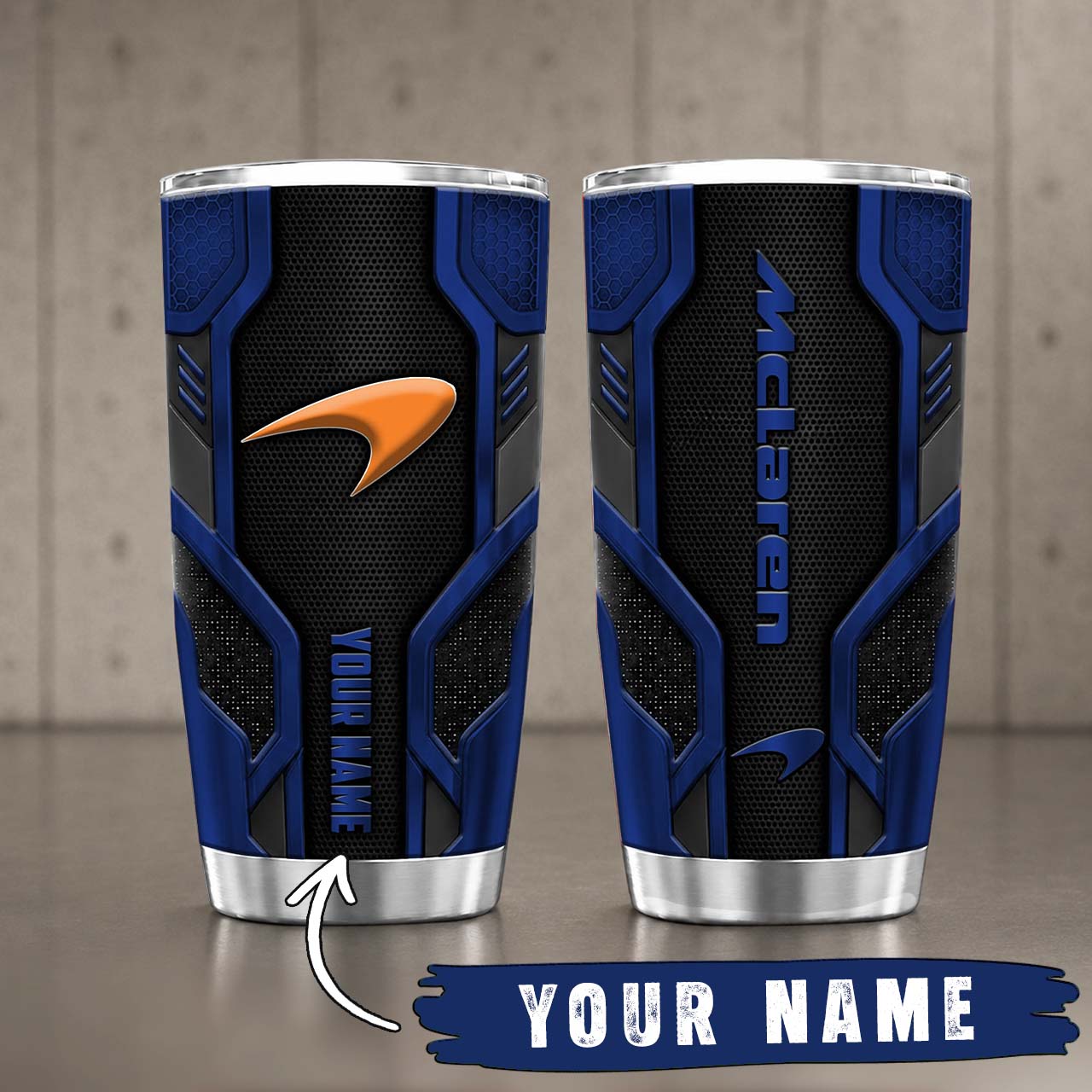 Gobelet Isotherme McLaren 20oz | Mug de Voyage Armure Carbone 3D – Image 8