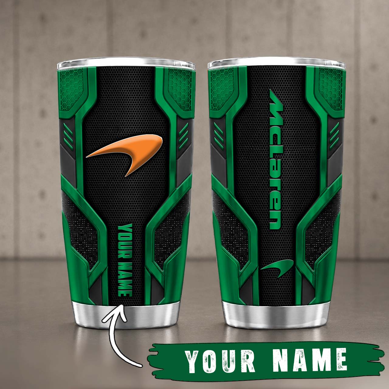 Gobelet Isotherme McLaren 20oz | Mug de Voyage Armure Carbone 3D – Image 7