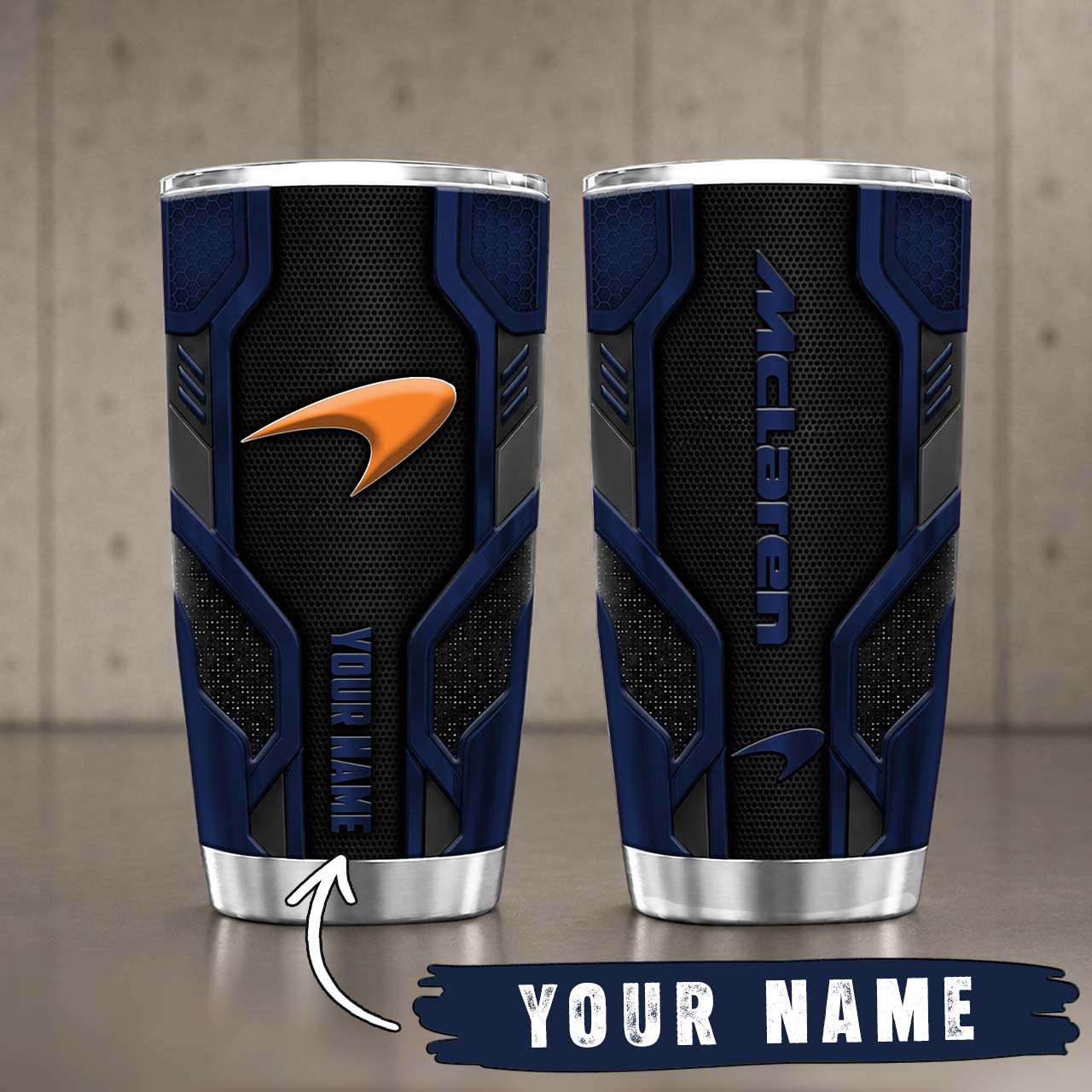 Gobelet Isotherme McLaren 20oz | Mug de Voyage Armure Carbone 3D – Image 5