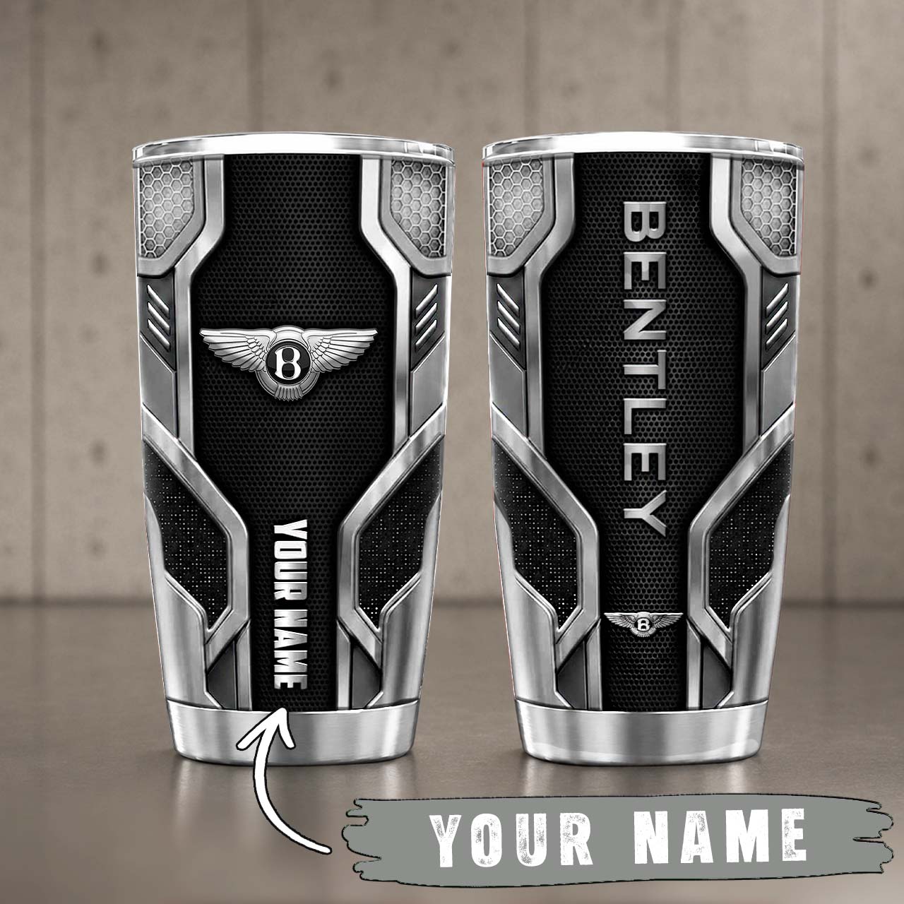 Gobelet Isotherme Bentley 20oz | Mug de Voyage Armure Carbone 3D – Image 6