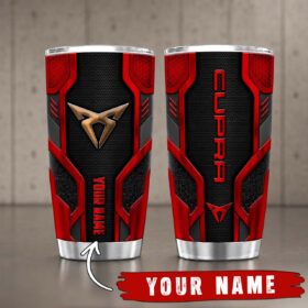 Gobelet Isotherme Cupra 20oz | Mug de Voyage Armure Carbone 3D