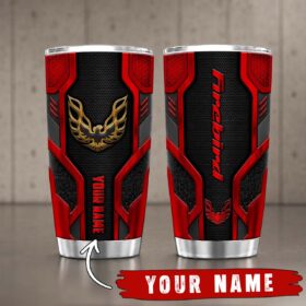 Gobelet Isotherme Firebird Pontiac 20oz | Mug de Voyage Armure Carbone 3D