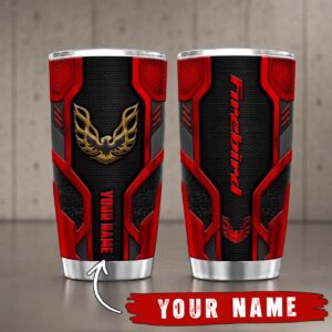 Gobelet Isotherme Firebird Pontiac 20oz | Mug de Voyage Armure Carbone 3D