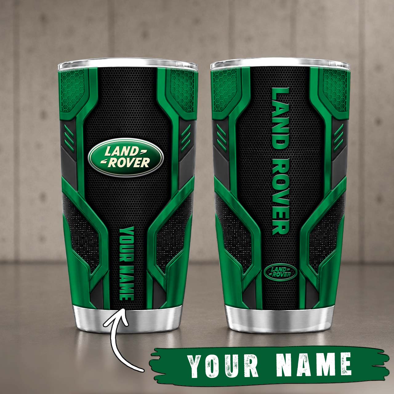 Gobelet Isotherme Land Rover 20oz | Mug de Voyage Armure Carbone 3D – Image 7