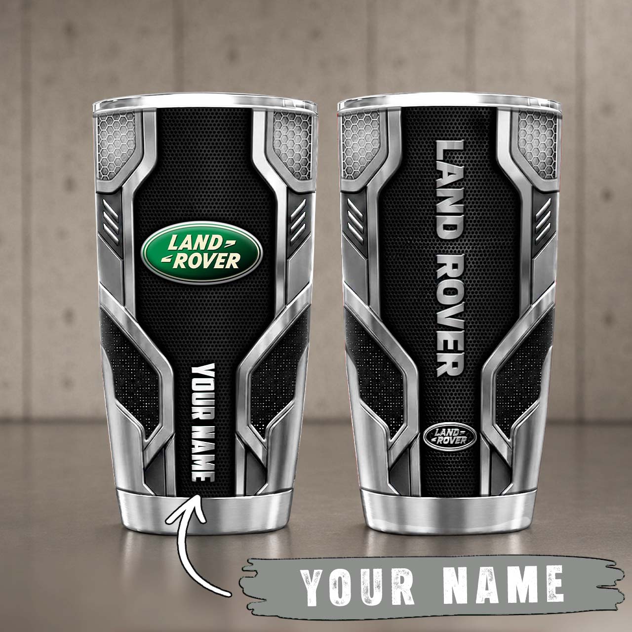 Gobelet Isotherme Land Rover 20oz | Mug de Voyage Armure Carbone 3D – Image 6
