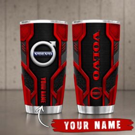 Gobelet Isotherme Volvo 20oz | Mug de Voyage Armure Carbone 3D