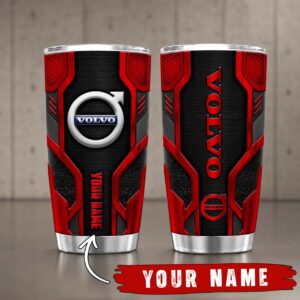 Gobelet Isotherme Volvo 20oz | Mug de Voyage Armure Carbone 3D