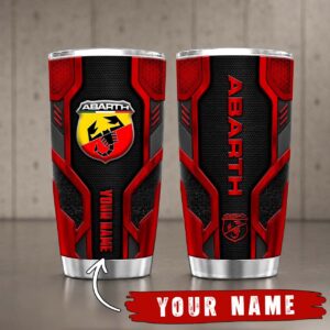 Gobelet Isotherme Abarth 20oz | Mug de Voyage Armure Carbone 3D