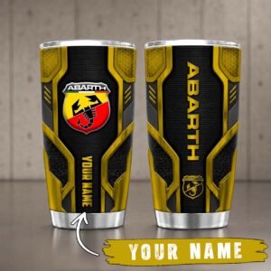 Alternative view of Gobelet Isotherme Abarth 20oz | Mug de Voyage Armure Carbone 3D