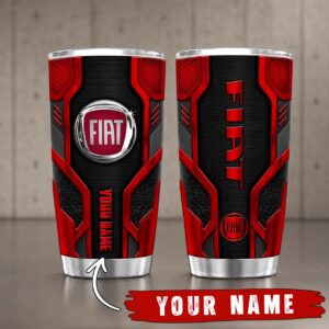 Gobelet Isotherme Fiat Car 20oz | Mug de Voyage Armure Carbone 3D