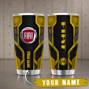 Alternative view of Gobelet Isotherme Fiat Car 20oz | Mug de Voyage Armure Carbone 3D