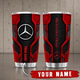 Gobelet Isotherme Mercedes-Benz 20oz | Mug de Voyage Armure Carbone 3D