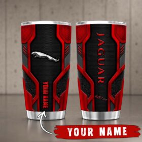 Gobelet Isotherme Jaguar 20oz | Mug de Voyage Armure Carbone 3D