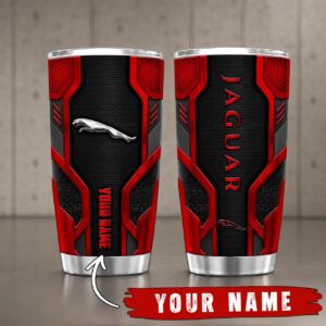 Gobelet Isotherme Jaguar 20oz | Mug de Voyage Armure Carbone 3D