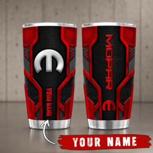 Gobelet Isotherme Mopar 20oz | Mug de Voyage Armure Carbone 3D