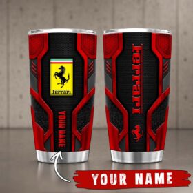 Gobelet Isotherme Ferrari 20oz | Mug de Voyage Armure Carbone 3D