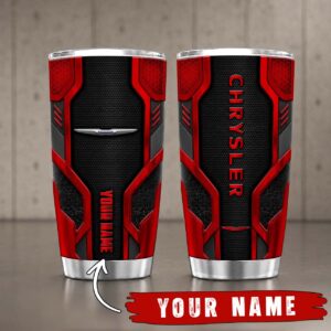 Gobelet Isotherme Chrysler 20oz | Mug de Voyage Armure Carbone 3D
