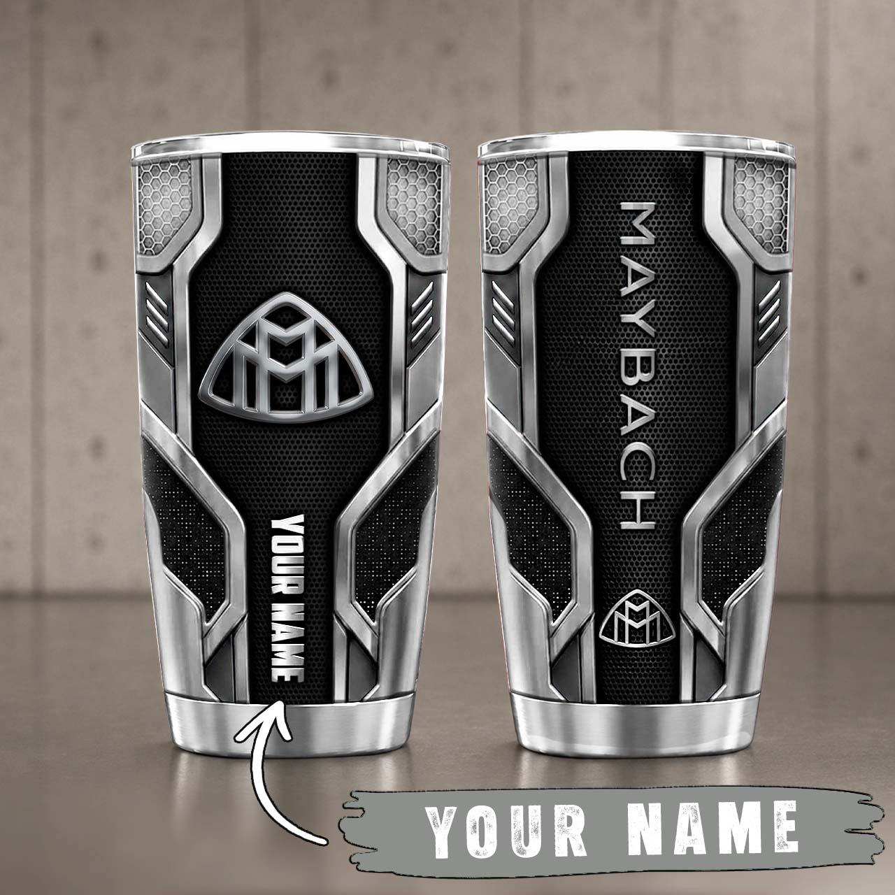 Gobelet Isotherme Maybach 20oz | Mug de Voyage Armure Carbone 3D – Image 6