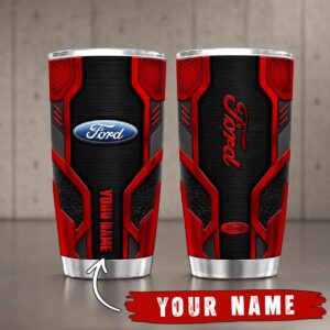 Gobelet Isotherme Ford 20oz | Mug de Voyage Armure Carbone 3D