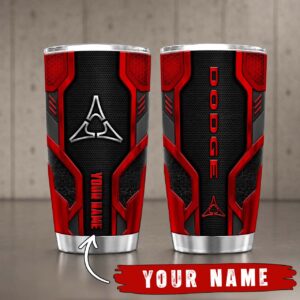 Gobelet Isotherme Dodge 20oz | Mug de Voyage Armure Carbone 3D