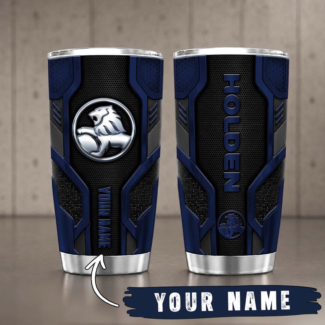 Gobelet Isotherme Holden 20oz | Mug de Voyage Armure Carbone 3D – Image 5