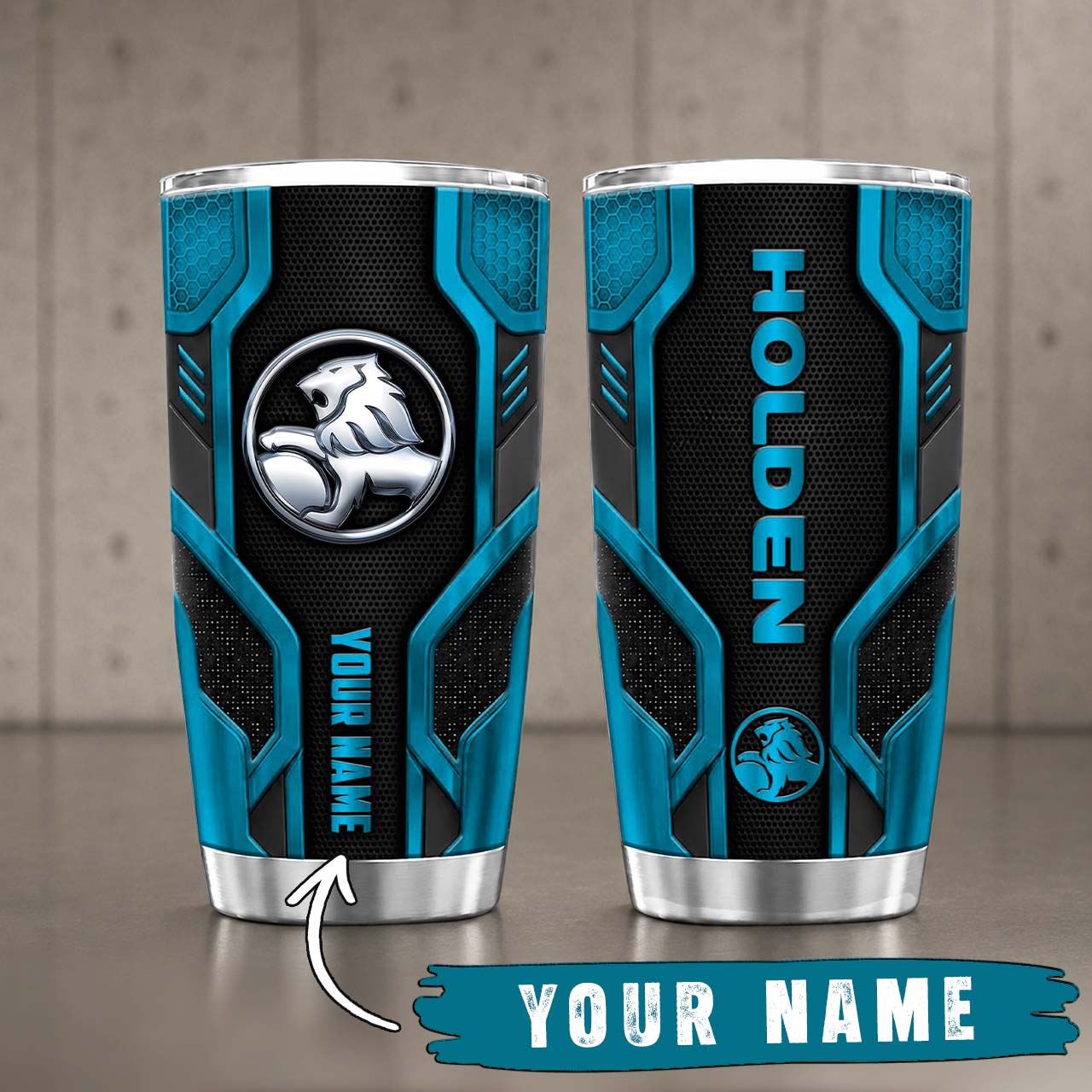 Gobelet Isotherme Holden 20oz | Mug de Voyage Armure Carbone 3D – Image 3