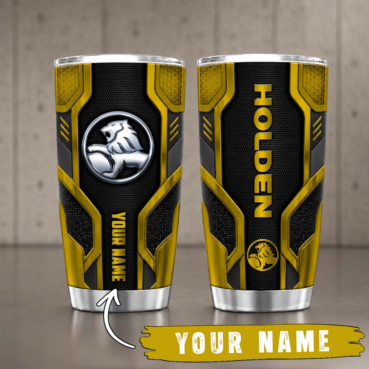 Gobelet Isotherme Holden 20oz | Mug de Voyage Armure Carbone 3D – Image 2