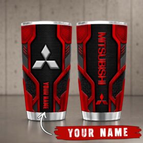 Gobelet Isotherme Mitsubishi 20oz | Mug de Voyage Armure Carbone 3D