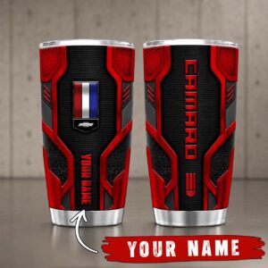 Gobelet Isotherme Camaro 20oz | Mug de Voyage Armure Carbone 3D