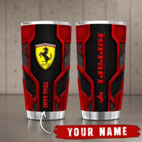 Gobelet Isotherme Ferrari 20oz | Mug de Voyage Armure Carbone 3D
