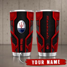 Gobelet Isotherme Maserati 20oz | Mug de Voyage Armure Carbone 3D