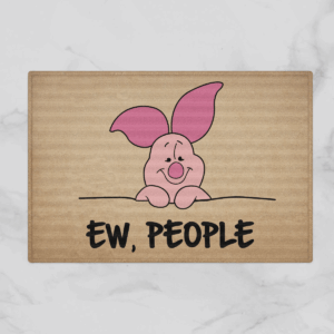 Alternative view of Tapis Lovely Piglet Ew People Doormat Home Decor