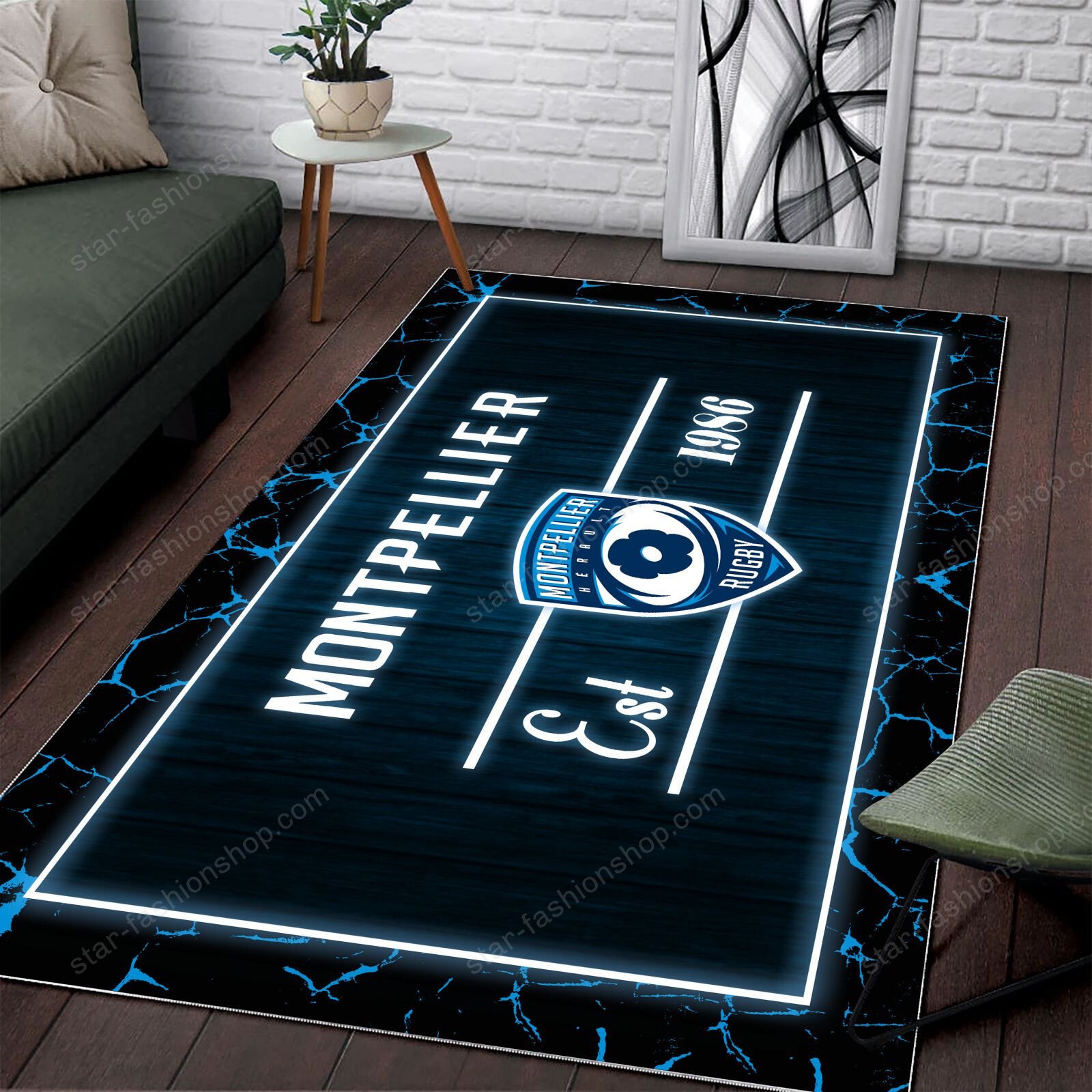 Tapis Rugby Montpellier Herault Rugby WRUG1694 – Image 2