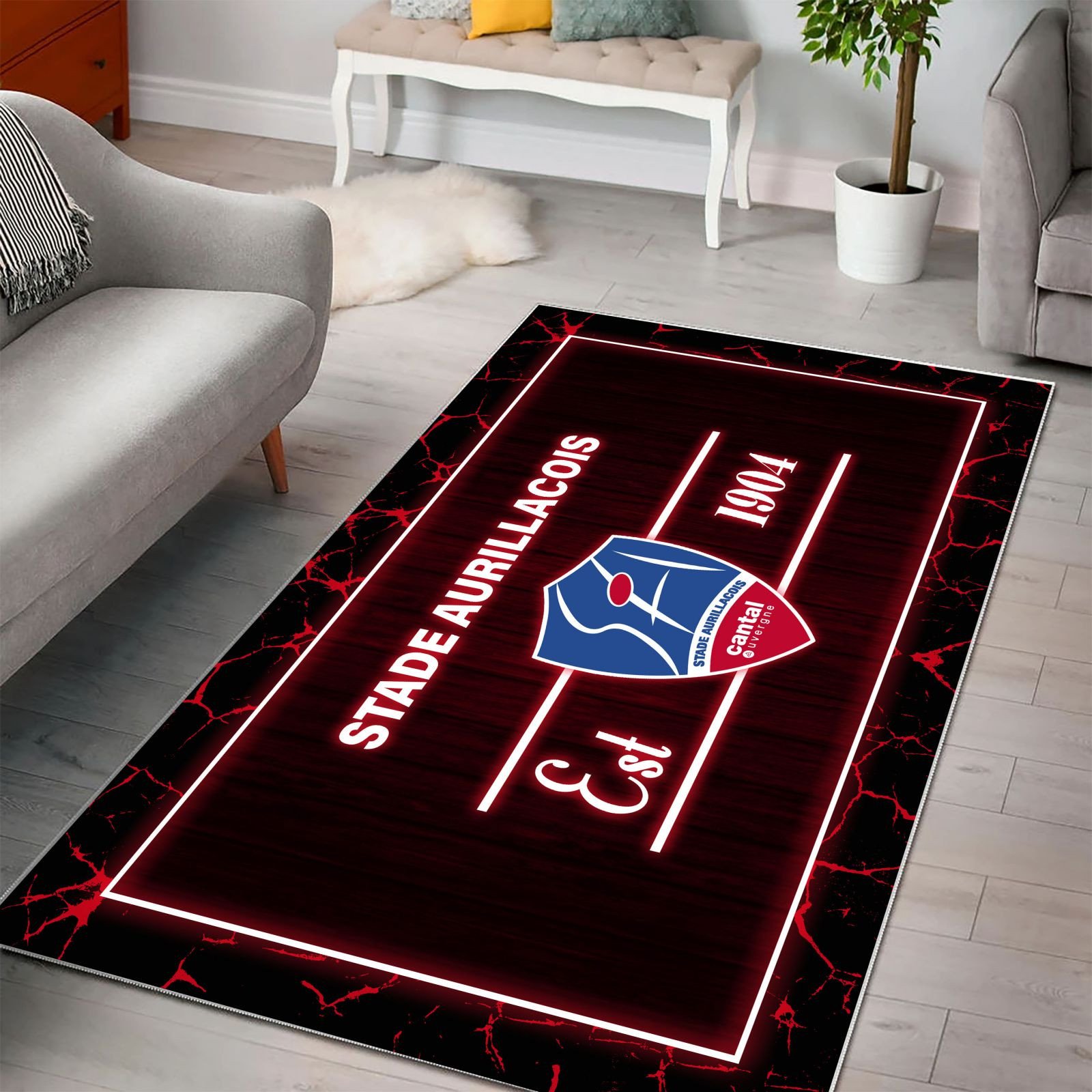 Tapis Rugby Stade Aurillacois Cantal Auvergne WRUG1714 – Image 3
