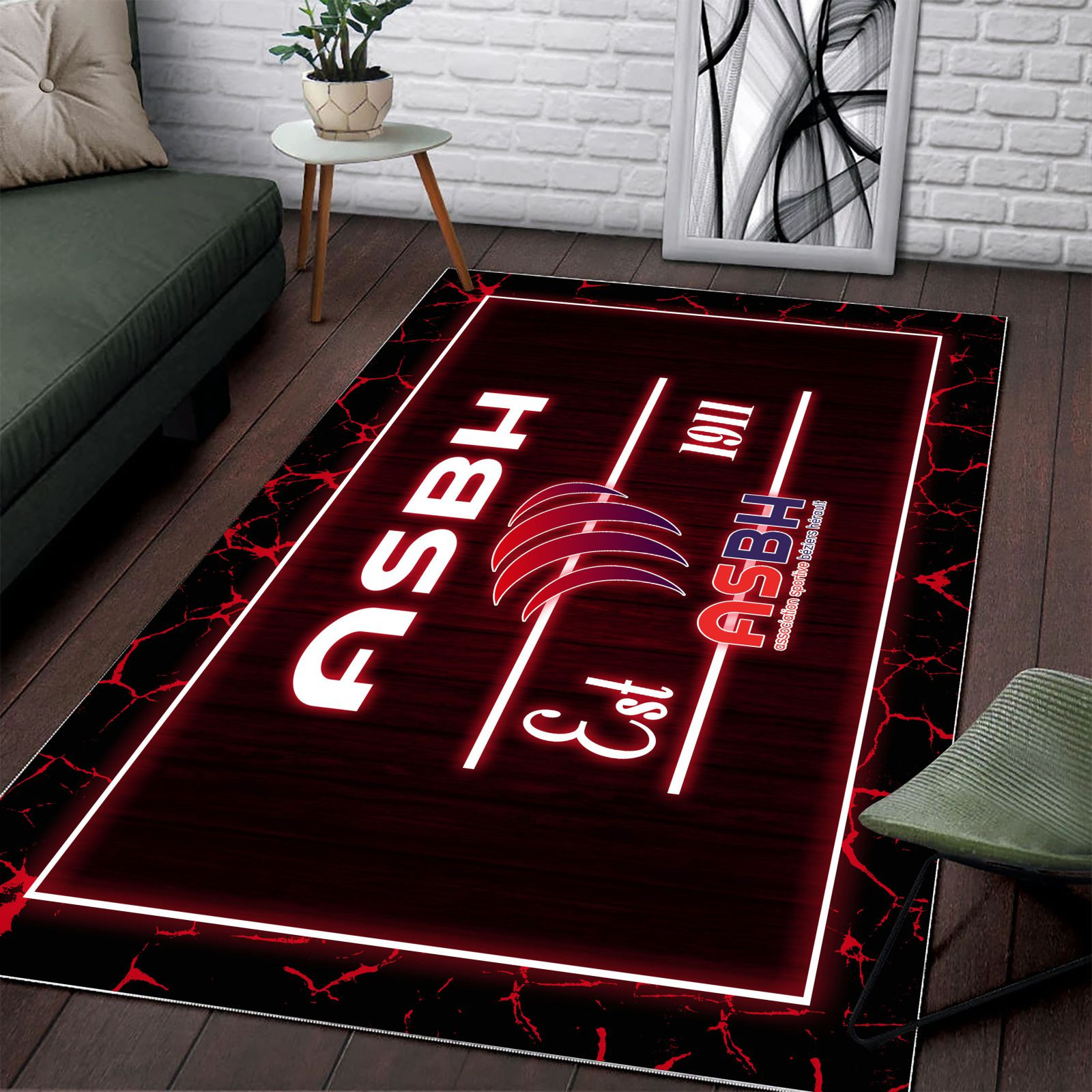 Tapis Rugby AS Beziers Herault WRUG1703 – Image 2